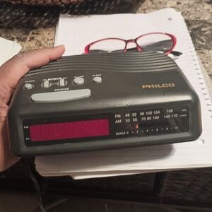 Vintage PHILCO Clock Radio AM/FM Model 799K Tested Working Good